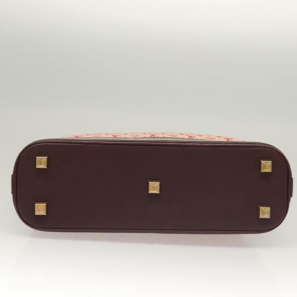 LOUIS VUITTON Monogram Mini Alma Haut Hand Bag Red M92204 LV Auth 129888 - Picture 10 of 16